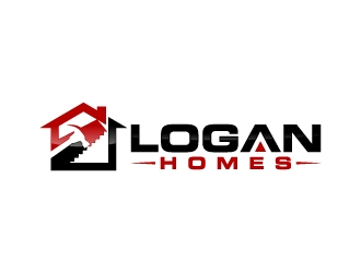 LOGAN HOMES logo design by jaize