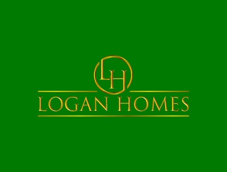 LOGAN HOMES logo design by pixalrahul