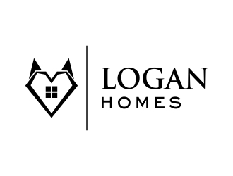 LOGAN HOMES logo design by cikiyunn