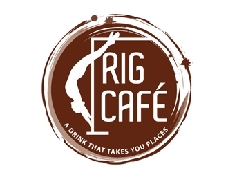 Rig café  logo design by shere