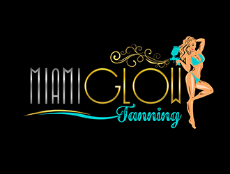 Miami Glow Tanning  logo design by 3Dlogos