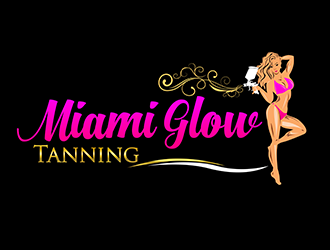 Miami Glow Tanning  logo design by 3Dlogos