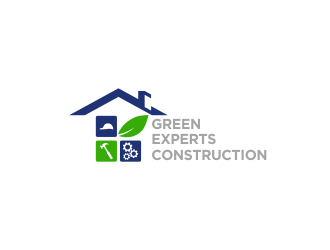Green Experts Construction logo design by goblin