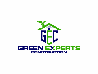 Green Experts Construction logo design by goblin