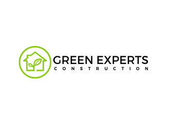 Green Experts Construction logo design by kimora