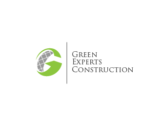 Green Experts Construction logo design by booma