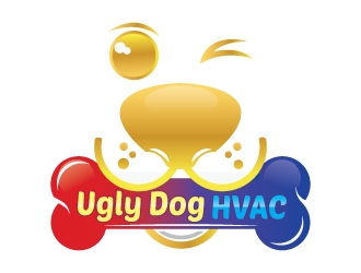 Ugly Dog HVAC logo design by Suvendu