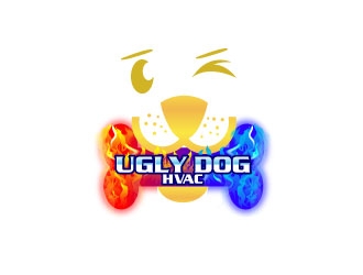 Ugly Dog HVAC logo design by uttam