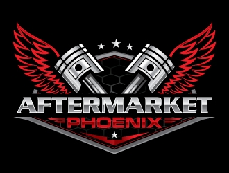 Aftermarket Phoenix  logo design by Suvendu