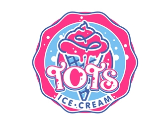 TOTS Ice Cream  logo design by DreamLogoDesign