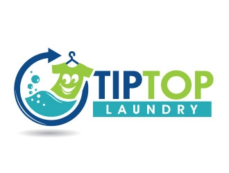 TIP TOP LAUNDRY logo design by REDCROW