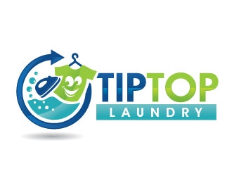 TIP TOP LAUNDRY logo design by REDCROW