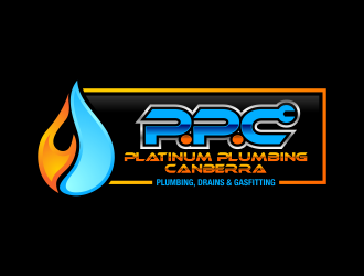 Platinum Plumbing Canberra logo design by ekitessar