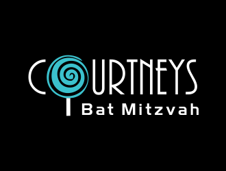 Courtneys Bat Mitzvah logo design by giphone