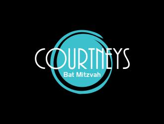 Courtneys Bat Mitzvah logo design by giphone