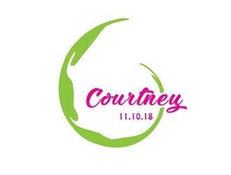 Courtneys Bat Mitzvah logo design by happywinds logo
