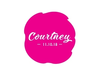 Courtneys Bat Mitzvah logo design by happywinds logo