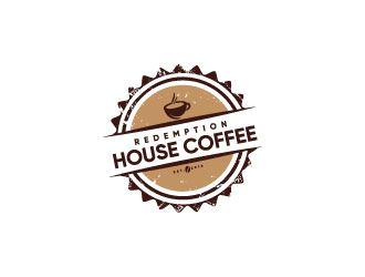 Redemption House Coffee logo design by Erasedink