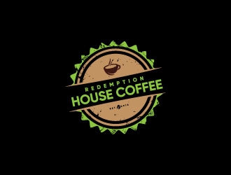 Redemption House Coffee logo design by Erasedink