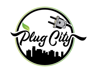 PLUG CITY logo design by Suvendu