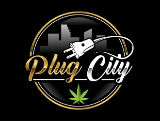 PLUG CITY logo design by MAXR