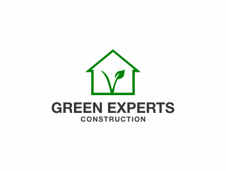 Green Experts Construction logo design by haidar