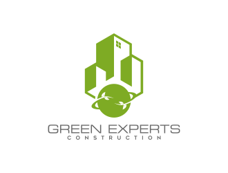 Green Experts Construction logo design by ekitessar