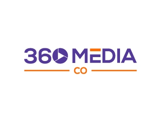 360 Media Co. logo design by Janee