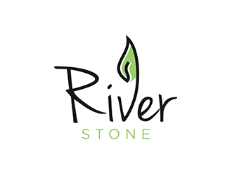 River Stone logo design by blackcane