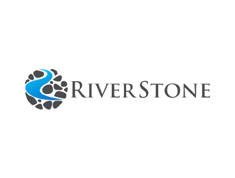 River Stone logo design by zeta
