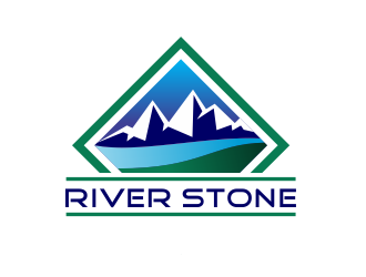 River Stone logo design by AisRafa