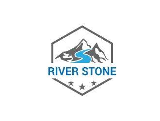 River Stone logo design by wastra