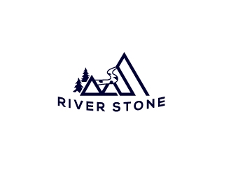 River Stone logo design by LU_Desinger