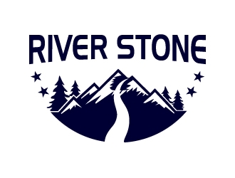 River Stone logo design by LU_Desinger