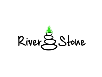 River Stone logo design by amar_mboiss