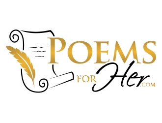 PoemsForHer.com logo design by ruki