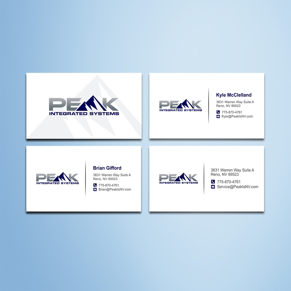 Peak Integrated Systems logo design by Kindo