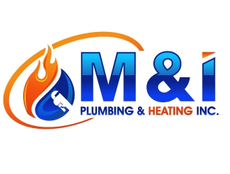 M & I PLUMBING & HEATING INC. logo design by PMG