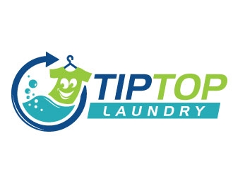 TIP TOP LAUNDRY logo design by REDCROW