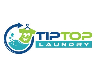 TIP TOP LAUNDRY logo design by REDCROW