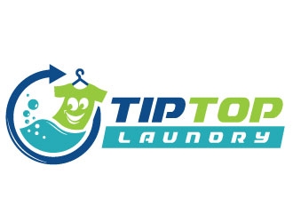 TIP TOP LAUNDRY logo design by REDCROW