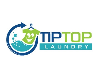 TIP TOP LAUNDRY logo design by REDCROW
