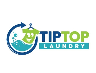 TIP TOP LAUNDRY logo design by REDCROW