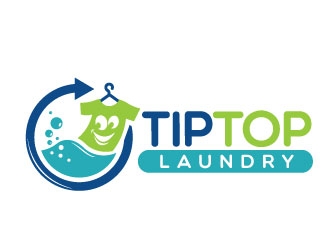 TIP TOP LAUNDRY logo design by REDCROW