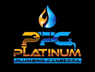 Platinum Plumbing Canberra logo design by ORPiXELSTUDIOS