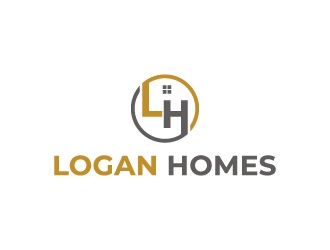 LOGAN HOMES logo design by pixalrahul