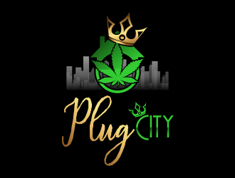 PLUG CITY logo design by ROSHTEIN