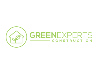 Green Experts Construction logo design by ubai popi