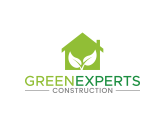 Green Experts Construction logo design by lexipej