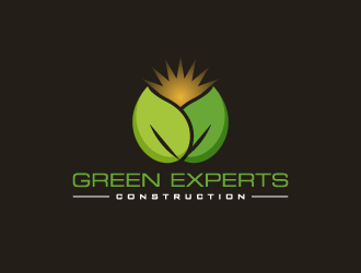 Green Experts Construction logo design by pencilhand